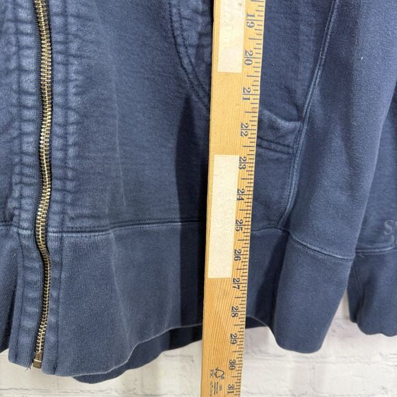 American Giant Hoodie Men Plus XXL Blue Strip Heavyweight Full Zip Sweatshirt - Picture 7 of 16